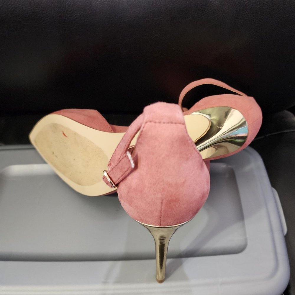 EUC Just Fab Faux Suede Pointed Heels - Picture 3 of 5